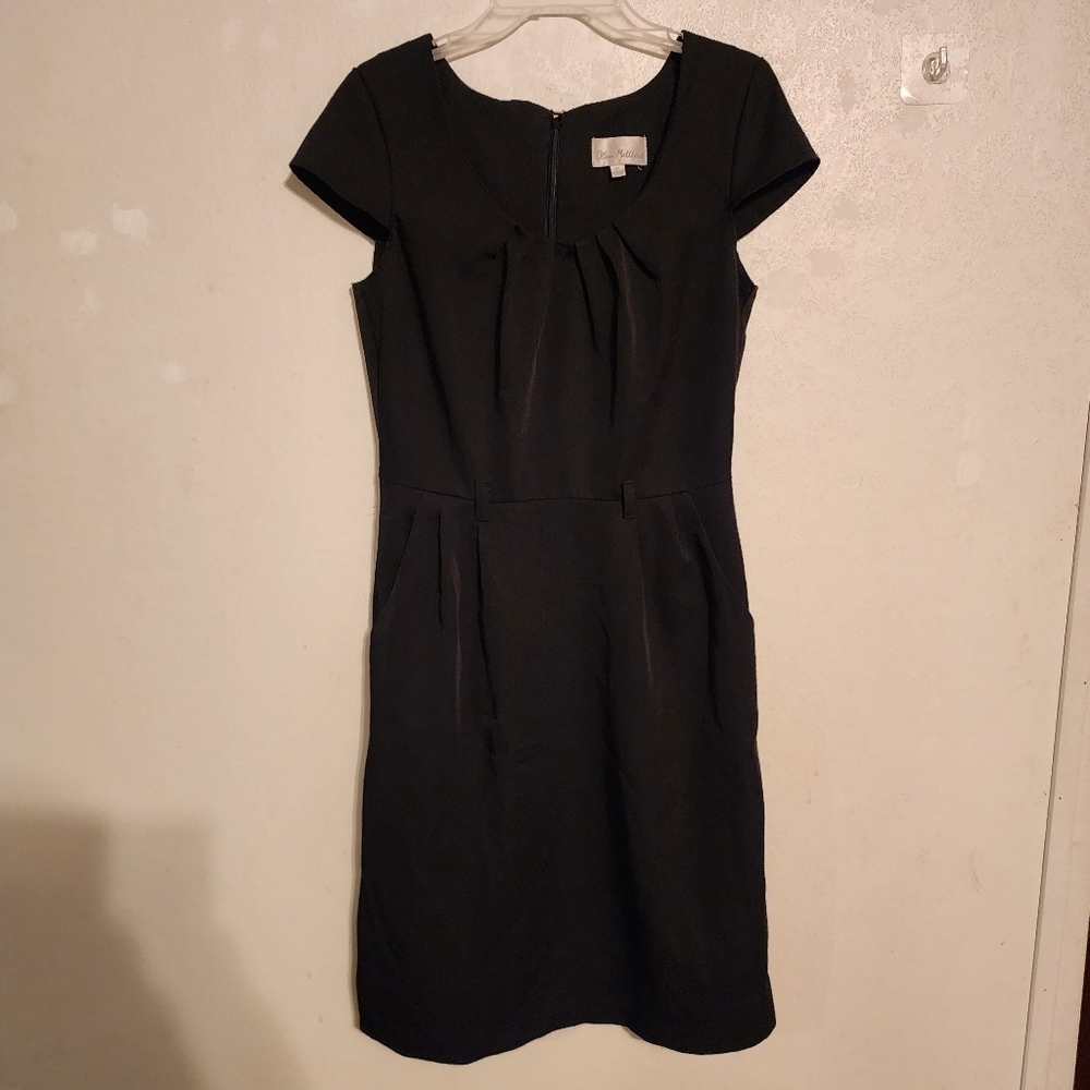 Olivia Matthews Black Dress With Pockets Size 4 Petite (no belt)